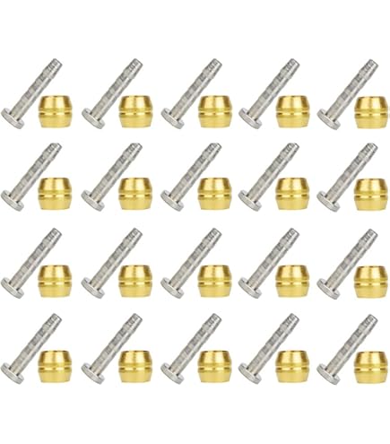 Moto Heroes Kit D'inserts Et Olives En Laiton Pour Freins à Disque Hydrauliques Shimano BH59/BH90 - 20 Pièces De Chaque Adaptateur Frein Hydraulique Vélo