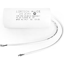 Condensatore Resistente Umidità Condensatori Avviamento CBB60 2uF 450V | 4 Pezzi Con Cavi | Per Motori Elettrodomestici E Pompe Condensatore Pompe Ventilatori - 12