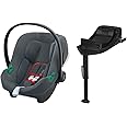 CYBEX Aton B2 i-Size infant carrier with Base One, From birth to approx. 24 months, Max. 13 kg, Incl. ISOFIX base and newborn insert, SensorSafe compatible, Steel Grey