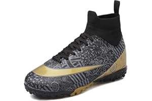 VTASQ Zapatos de Fútbol Niño Botas de Fútbol césped Artificial Zapatillas de Entrenamiento para Adolescentes Zapatillas Deportivas para Interior y Exterior Zapatillas de fútbol.