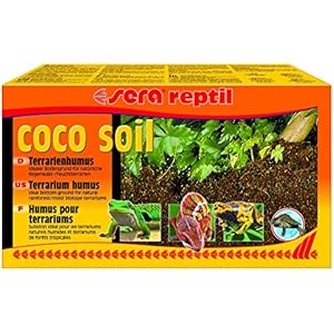 sera 32042 reptil coco soil 650g ergeben 8 Liter Terrarienhumus aus Kokos-Fasern für Feucht-Terrarien