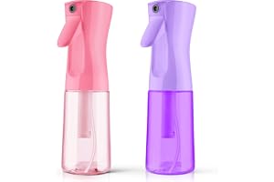 LOPHE 2 st påfyllningsbar hårspray, 200 ml, rosa + lila | Återanvändbar hårspray, för rengöring, hårprodukt, för ansikte