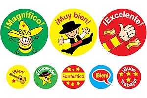 Lot de 1310 autocollants de louanges espagnoles