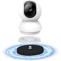 ECSiNG Set 2 Basi A Parete Per Fotocamera Tapo C200 / TP-Link C210 – Diametro 55 Cm, Bianche