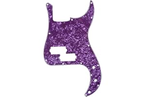 Musiclily 13 trous Pickguard P Basse pour Precision Basse Guitare, 4 plis Perle Violet