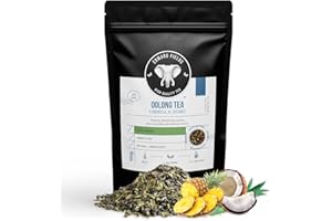 EDWARD FIELDS HIGH QUALITY TEA Edward Fields Tea ® - Tè blu Oolong biologico sfuso con ananas e cocco. Tè biologico raccolto a mano con ingredienti e aromi naturali e biologici, 100g, Cina.