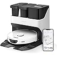 roborock S7 Max Ultra Suction & Mop Robot with All-in-One Station (Suction Power 5500 Pa, 180 min Battery Life, 350 ml Dust/200 ml Water Tank, Ultrasonic Wiping Function, App/Voice Control) (White)