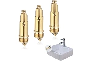 VIDACHARMY 3Pcs Pop-Up Valvola di Scarico, Bulloni di Ricambio per Tappi di Scarico Pop-Up in Ottone, Elemento a Molla di Compressione, Meccanismi Ricambio per Set di Scarico Universale per Lavandini e Vasche