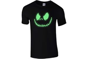 UKPrintwear Smiling Jack T-Shirt - Spooky Scary Halloween Fancy Dress