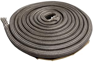 FIREVIKINGS FIREPARTS WITH QUALITY Junta autoadhesiva para chimenea de 3 m de diámetro 18 x 8 mm, junta perfilada/junta de labios