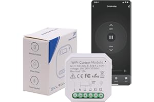 LIVE4 FUTURE Modulo Wi-Fi Smart per tapparelle con telecomando per tapparelle, calendario e conto alla rovescia, Smart Life/Tuya Smart, funziona con Alexa/Google Home