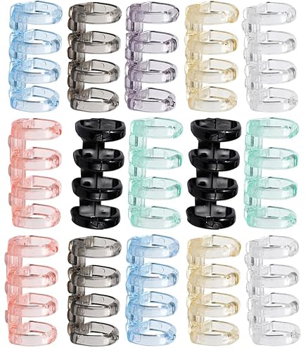 Peignes De Reliure Plastique - Lot De 160 Pièces En 8 Tailles (6 à 20mm) - Pour Albums, Calendriers, Cahiers - 21 Trous