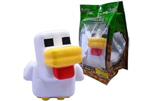JUST TOYS LLC Just Toys Minecraft - Statuetta Anti-Stress Mega Squishme Serie 3 Pollo 15 cm