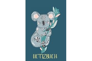 Notizbuch Koala: Notizbuch Koala mit gepunkteten Linien, 120 Seiten A5, schönes Geschenk für Tierfreunde