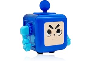 Cuackamily Fidget Toy Cube Spielzeug, Anti Stess Würfel Spielzeug, Fidget Würfel Spielzeug Stressaubbau bei Nervösität, Dekompression Spielzeug kleines Geschen für Kinder und Erwachsene (blau)