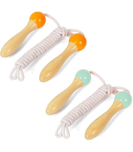 Corda Salto PVC Spugna Corda Per Saltare Bambini - 2 Pezzi Regolabili, Colorate E Sicure PVC