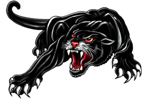 Avisa Autocollant Panther - noir - 18x12cm