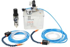 Lfhelper Nebel Kühlmittel Schmierung Spray System Nebel Kühlschmierstoff Sprühsystem mit 3L Tank Maschinenwerkzeug Schmiersprühsystem Sprühkühler Kühlmittelpumpe 220V für CNC Bohrmaschine Drehmaschine