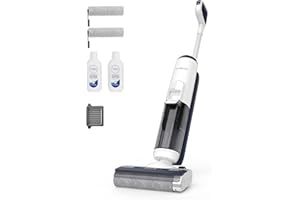 ‎TINECO Tineco iFLOOR 5 Breeze Complete Nass Trockensauger, EIN-Schritt-Reinigung für Hartböden, Kantenreinigung <0.5cm, Dreifache Batterielebensdauer, Selbstreinigung, Leichtes Kabelloses Saugwischer, Blau