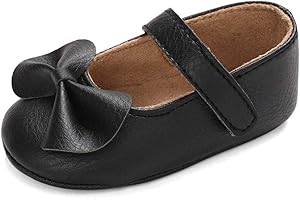 LACOFIA Scarpe Bowknot Primi Passi per Bambina Ballerine Neonata con Suola Morbida Antiscivolo
