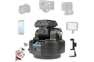 ZTIANFOTO ZIFON YT-1500 Ferngesteuertes Schwenk-Neige-Video-Stativ Stabilisator Lasttragend 2KG 360°Unendliche Drehung für Smartphone-Kameras Video-Aufnahmen.