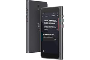 Fluentalk by Timekettle,T1 Language Translator with 4" HD Screen,Support 40 Languages and Photo Translation,Instant Translator Device No WiFi Needed,Built in 2-Year Global Mobile Data for Travelling