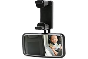 YHSKJCD Rear Seat Mirror for Babies, 360° Rotatable Car Mirror for Baby, Mirror Child Seat Car with Hook Clip, Rear View Mirror for Child Seat and Baby Seat for All Types of Headrests