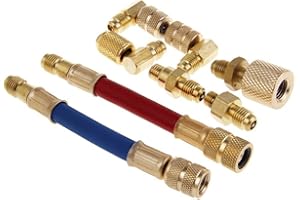 WeFoonLo Klimaanlage Kühlung R134A R12 Konvertieren Adapter Auto AC Steckverbinder Schlauch Set Kit