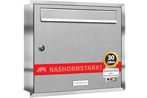 ‎AL BRIEFKASTENSYSTEME AL Briefkastensysteme 1er Unterputzbriefkasten, Briefkastenanlage 1-Fach modern, Edelstahl Postkasten