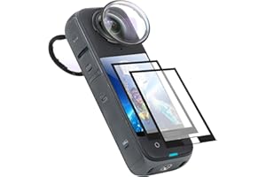 Semaiki Protezione obiettivo con pellicola protettiva per display per Insta 360 X4 9H antigraffio pellicola protettiva in vetro temperato per Insta 360 X4 accessori