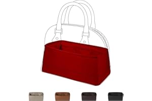 DGAZ Jedwabny organizer do torebek pasuje do LV Alma BB/PM/MM, jedwabiście gładki organizer do torebki, luksusowy organizer do torebki i torby na ramię (Alma BB, Rouge)