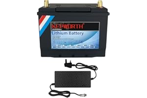 FLLYROWER 12V 60Ah LifePo4 Battery 10000+ Deep Cycles with Perfect BMS Grade A Cells Lithium Iron Phosphate Battery for Trolling Motor Solar Panels RV Boat Golf Cart Off Grid Applications