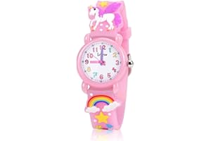 Kids Gift for Girls Age 3-9, Kid Watches for 3 4 5 6 7 Years Old Gifts for Age 4 5 6 7 8 Girl Birthday Girl for 3 4 5 6 7 8 Year Old KidUnicorn Toys for Girls Xmas Toys for Kids - Pink