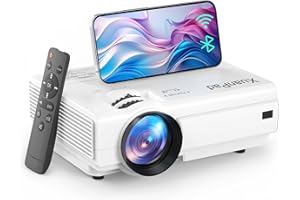 XuanPad Mini Beamer, 2024 Verbessertes 16000L WiFi Bluetooth Beamer, Mini Projektor HD 1080P Unterstützt, Heimkino Video Projector Kompatibel Mit Tv Stick/HDMI/USB/AV/Laptop/iPhone/Android