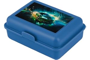 Baagl Contenitore per il pranzo per bambini, per la scuola, per il pranzo, per ragazze, ragazzi, asilo, per il pranzo, per il pane, per lo snack (auto da corsa)