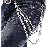 Cadena para Pantalon, StillCool Cadena para Cartera Pantalones Vaqueros