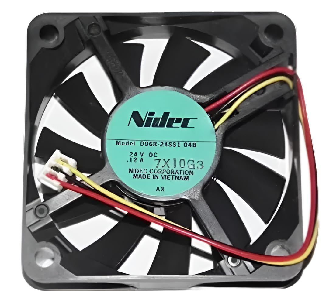 DC Cooling Fan 24V 0.12A SIZE-60x60x15mm MODEL NO-D06R-24SS1 01B 3-Wire