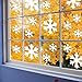 Price comparison product image Supertogether White Snow Flake Non Marking Window Stickers - Frozen Bedroom Theme Decals (Pack of 30)