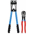 IWISS iCrimp Battery Cable Lug Crimping Tool for 8, 6, 4, 2, 1, 1/0 AWG Heavy Duty Wire Lugs, Battery Terminal, Copper Lugs with Wire Shear Cutter