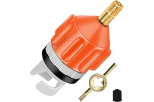 Dereine SUP Pumpenadapter, SUP Ventiladapter, SUP Kompressor Adapter, SUP Valve Adapter für Aufblasbare Schiffe/Kanu/Kajak/Paddelbrett