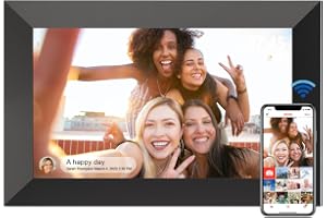 Produktabbildung: YUUTY WLAN Digitaler Bilderrahmen, 10,1 Zoll 32GB Elektronischer Bilderrahmen, 1280x800 HD IPS LCD Touchscreen