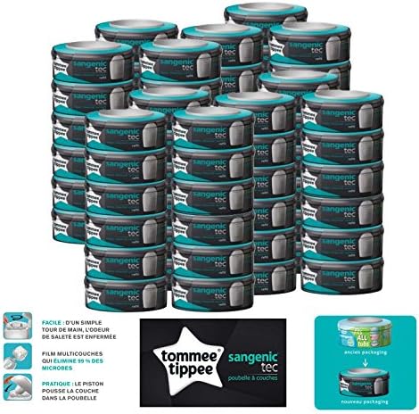 Tommee Tippee – Sangenic Refill Cassettes for Nappy Bins – Tec Pack of 72