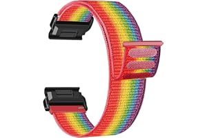 20 mm nylonrem för Garmin Fenix 8 43 mm 7S 6S Pro 5S Plus mjukt klockarmband för Garmin Instinct E 2S 40 mm S70 Epix Pro/desc