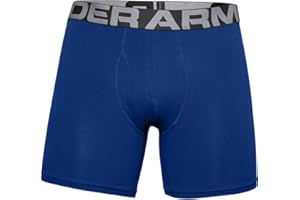 Under Armour Men's Charged Cotton 6in 3 Pack Elasticated and quick-drying sports underwear, extra-comfortable boxer briefs with 4-way stretch in a pack of 3 (pack of 1)