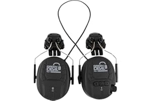 GREEN DEVIL Shield LD HM Aktiver Gehörschutz - elektronischer Gehörschützer Zubehör passend für Helme, EN352-konforme SNR 32dB mit Bluetooth 5.3 Technologie Integriertes Mikrofon