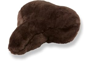 REISSNER LAMMFELLE rivestimento della sella della bicicletta in pelle di agnello marrone bruno (FSB A)