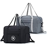 BAGZY Bagaglio a Mano 40x20x25 Borsone da Viaggio Pieghevole Leggero Borsa Palestra Valigia Cavalcabile Trolley Impermeabile 