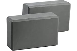 EXERZ Briques Yoga/Blocs de Yoga Haute densité 2PK - Briques de Mousse de Fitness Confortables, antidérapantes - Léger et Facile à Transporter