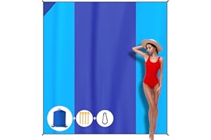 ‎ENONEO ENONEO Stranddecke Sandfrei 280 X 300cm Extra Groß Picknickdecke Waschbar Sanddicht Strandmatte Wasserdicht Ultraleicht Tragbare Campingdecke für Picknick Strand Reise Wandern,für 6-8 Person