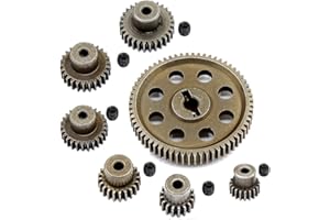 ZYZYZK Veumoie 11184 Metal Diff Main Gear 64T Pignoni Motore per 1/10 Rc Auto Hsp Himoto Amax Redcat Exceed 94111 Parti